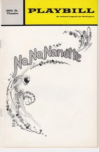 Broadway Playbill - Nein, Nein, Nanette im 46th Street Theatre -1971 - Bobby Van - Bild 1 von 2