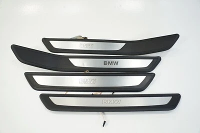 BMW 760LI 750LI 740LI F02 2009-2015 placa de desgaste placa de umbral piso puerta juego 4 LED Foto 1 de 4