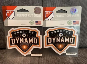 TWO Soccer MLS Decals Houston Dynamo Cut Decals size 4"x4" - Picture 1 of 1