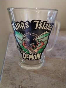 Very Rare Kings Island 1972 32 Oz Glass Pitcher Mug The Demon Roller Coaster - Picture 1 of 11