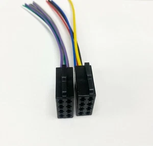 Male Kenworth Stereo Radio Wire Harness Plug Semi Truck BIG RIG Bobtail ISO-DIN - Picture 1 of 2