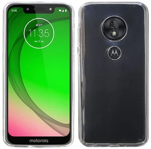 Funda protectora de silicona gel transparente para móvil Motorola Moto G7 Play // - Imagen 1 de 3