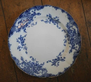 OBAN blau-weiß antiker Speiseteller ALT mehrere vorhanden - Bild 1 von 5