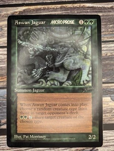 MTG Gran Tamaño Aswan Jaguar - Microprosa - Tarjeta Promocional 8.75" x 6.25" - Imagen 1 de 3