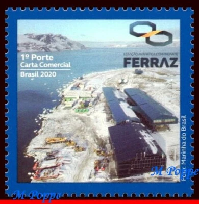 20-01 BRASIL 2020 ESTACIÓN ANTÁRTICA COMANDANTE FERRAZ, PROANTAR, MONTAÑA, MNH Foto 1 de 2