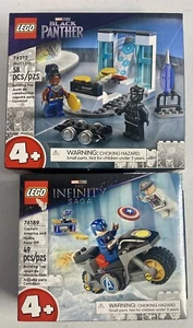 *BRAND NEW* Lego 2-sets Marvel Captain America Shuri’s Lab *RETIRED* 76189 76212 - Foto 1 di 3