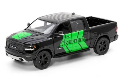 (5413) 5 英寸压铸:2019 RAM 1500 皮卡车(黑色)1/46 比例 — 第 1/4 张图片