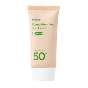 Manyo Foundation-Free Sunscreen Sun Cream SPF 50+ PA++++ Vegan Free K-Beuaty - Picture 1 of 9