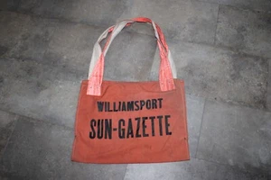 RARE Vintage 1950s Williamsport Sun Gazette News Newspaper Bag Magazine Bag - Bild 1 von 19
