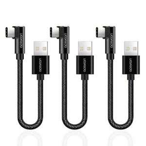 aceyoon Cable USB C Coudé Lot de 3 Cable USB C Court 0.2m Câble Chargeur USB ... - Photo 1 sur 12
