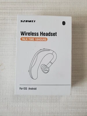SZBMEI  Earphone Wireless Talking Headset For iOS Android Cellphones - Image 1 of 4