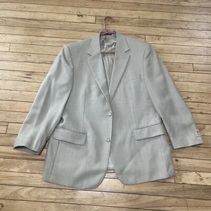 Club Room Leinen Blazer Herren 42 S Seide Wolle hellbraun Western Preppy Anzug Sakko 42 S - Bild 1 von 20