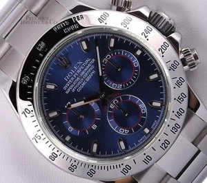 Rolex Daytona 116520 Stainless Steel 40mm Watch-Navy Dial-2Y WTY - Picture 1 of 4