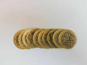 Feng Shui Glücksgeld Münzen Kaiser Glück Reichtum 24 mm Chinesische Dynastie x 10 - Bild 1 von 12