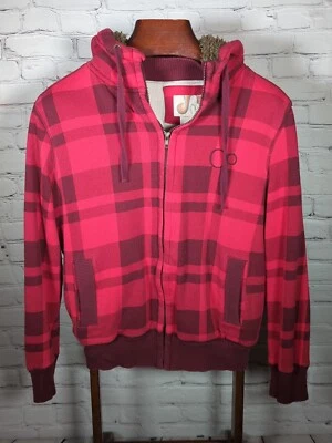 Chaqueta con Capucha de Franela Forrada Acolchada OP Ocean Pacific De Colección Franela Roja M 38/40 Foto 1 de 4