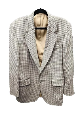 Abrigo deportivo Stafford para hombre de 2 botones pata de gallo - 40R - 54 % seda 46 % lana peinada Foto 1 de 4