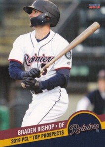 Braden Bishop 2019 Pacific Coast League Top Prospects Choice Rookie Card #34 RC