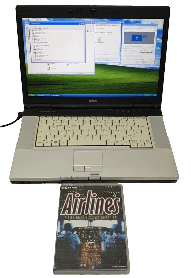 FUJITSU E780 Windows XP Gaming Laptop Notebook i5 500GB 4GB COM mit Spiel! 15,6" - Bild 1 von 4