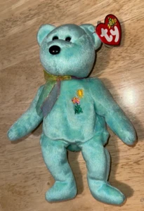 Ariel el Oso - Ty Beanie Baby 2000. Raro retirado con errores de error de impresión de etiqueta. - Imagen 1 de 16