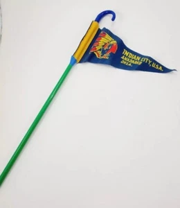 VTG 60's Souvenir Indian City Anadarko, Oklahoma Felt Pennant Pencil 15" - Picture 1 of 10