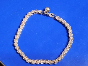 Pulsera vintage de plata de ley 925 de 7" - Imagen 1 de 4