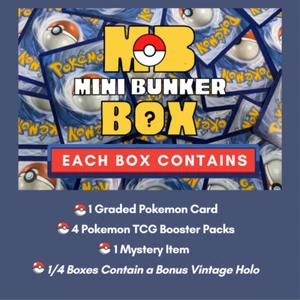 Mythical Bunker - Mini Bunker Box (Tarjeta Clasificada + Paquetes de Refuerzo) - Pokémon JCC - Imagen 1 de 1