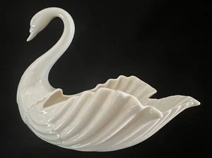 Vintage~Lenox Ciotola Cigno Media~9"L x 6"W x 6"T~Centrotavola Matrimonio💐 - Foto 1 di 4