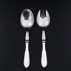 Hans Hansen. Silver Salad Serving Set, small. No. 1 / Arvesølv nr. 1 (2) - Picture 1 of 1