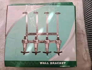 Wall Mounted Liquor Dispenser 4Bottle Wine Cocktail Alcohol Drink Beverage - Picture 1 of 5