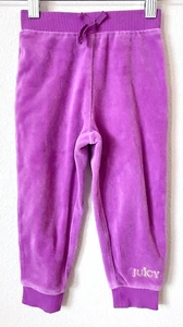 Pantalones deportivos de terciopelo púrpura para niños pequeños Juicy Couture niñas 24 meses - Imagen 1 de 4