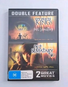 Pet Sematary & Pet Sematary Two DVD Stephen King Horror Region 4 LLM2 - Picture 1 of 6