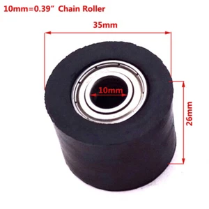 Pit Dirt Bike 10mm Rubber Chain Tensioner Pulley Roller SSR YCF SDG Coolster - Picture 1 of 7