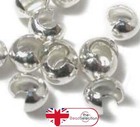  CRIMP COVER BEADS CHOOSE 3mm 4mm 5mm SILVER GOLD BRONZE plated JEWELLERY MAKING