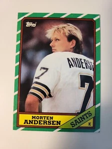 1986 Topps Morten Andersen Karte #344 - Bild 1 von 2
