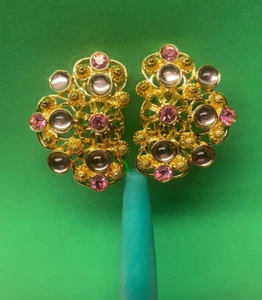 Jose Maria Barrera for Avon Marbella Clip-On Earrings Signed Rare – NEW Mint - Picture 1 of 14
