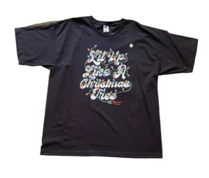 BAYSIDE, CHRISTMAS, UNISEX ADULTS T-SHIRT, LOGO, BLACK, SIZE 2XL - Picture 1 of 7