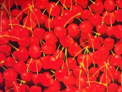 TELA DE ALGODÓN CEREZAS ROJAS CEREZA FQ Foto 1 de 4