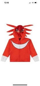 Sonic The Hedgehog Shadow Knuckles Cosplay Zip Up Fleece Boys XL - Picture 1 of 8