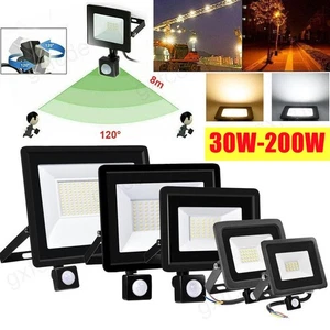 Foco de inundación LED 10W-200W con detector de movimiento exterior jardín IP65 - Imagen 1 de 24