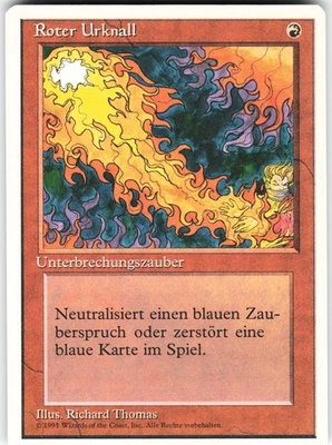 *GERMAN* Red Elemental Blast C Revised Edition 3ED Normal MTG NM - Image 1 of 2