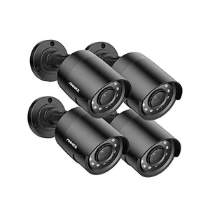  4 Pack 1080P HD TVI Home Security Camera Outdoor Indoor, 1920TVL, IP66 Black - Picture 1 of 7