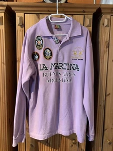 LA MARTINA POLOSHIRT BUENOS AIRES ARGENTINA , LANGARM , Lila Violett , - Bild 1 von 5