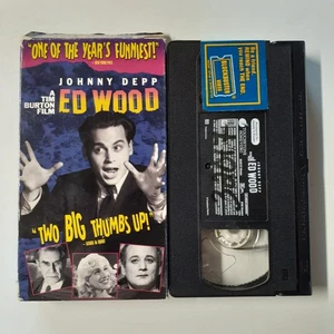 Ed Wood VHS 1994 Comedy Tim Burton Film Johnny Depp Touchstone - Picture 1 of 3