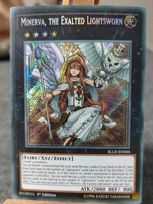 MINERVA, THE EXALTED LIGHTSWORN - BLLR-EN044 Secret Rare / 1st Edition NM - Bild 1 von 2