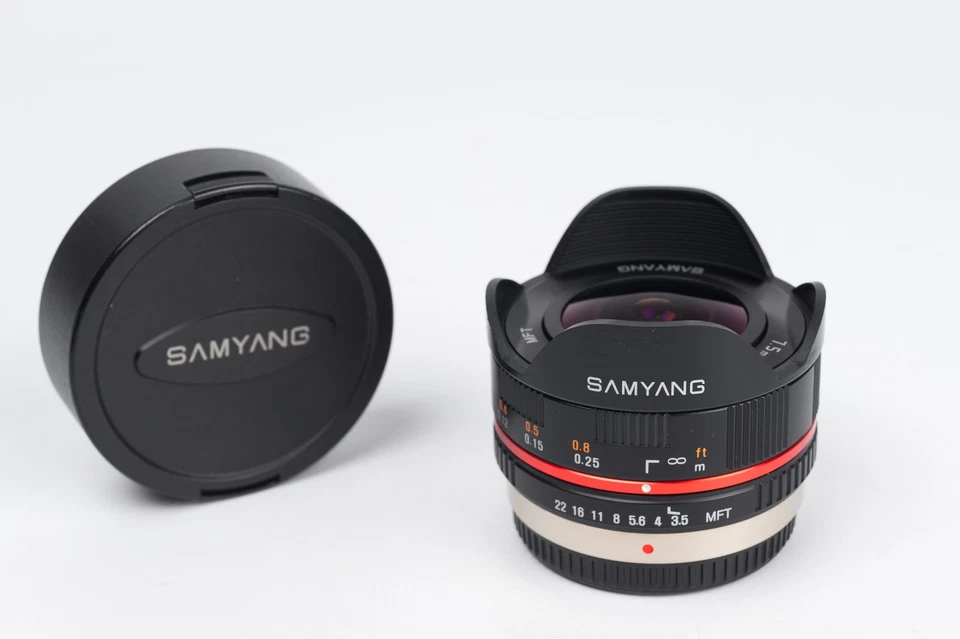 Samyang 7.5mm 1:3.5 UMC ojo de pez para MFT ( Micro 4/3) Olympus / Panasonic - Imagen 1 de 4