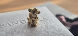Pandora Simba Charm - Disney König der Löwen - echt vergoldet - Geschenkbox - Bild 1 von 9