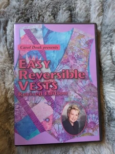 Carol Doak Easy Reversible Vests Revised Edition DVD - Picture 1 of 1