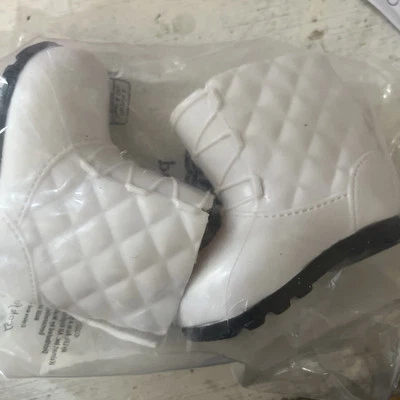 Nuevo My Life As - Botas de nieve acolchadas blancas - Zapatos para muñecas American Girl de 18" Foto 1 de 2