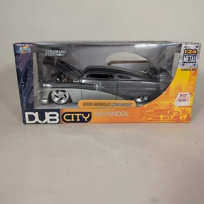 Jada Dub City Oldskool 1951 Lincoln Mercury 1:24 Diecast Silver Gray Metal Gift - Image 1 of 4