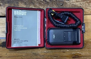 Vintage Braun Micron Plus 5422 kabelgebundener Elektrorasierer getestet mit Etui benötigt Klinge wie besehen - Bild 1 von 10
